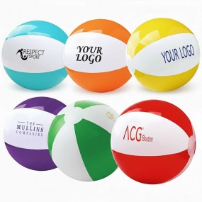 strandballen met logo voor zomeracties